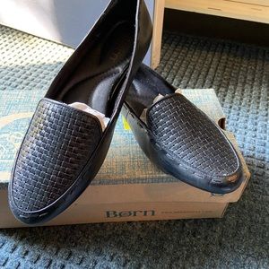Born black fig loafers, NWOT, 9M